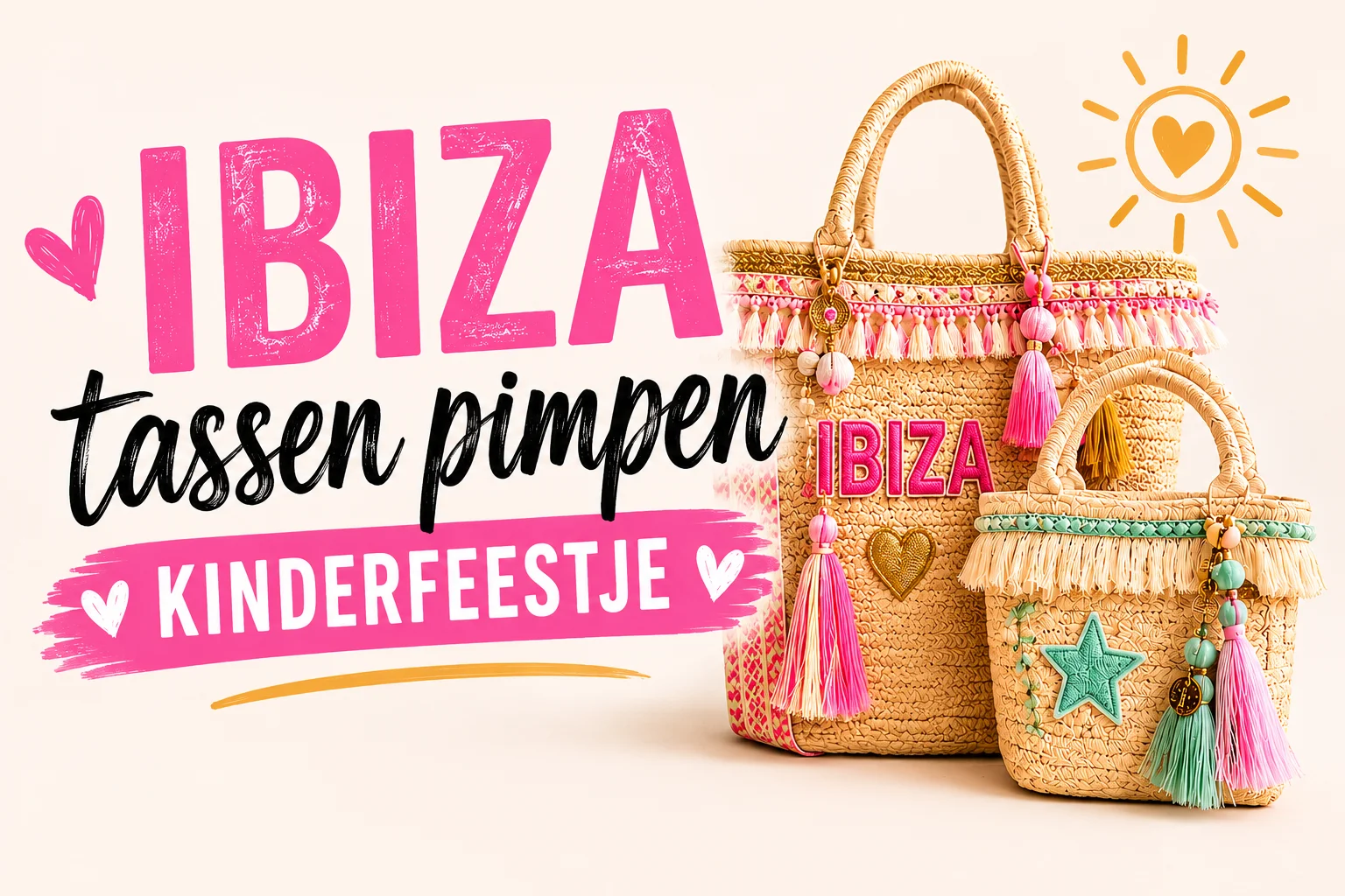 Kinderfeestje Kinderfeestje Ibiza tas pimpen