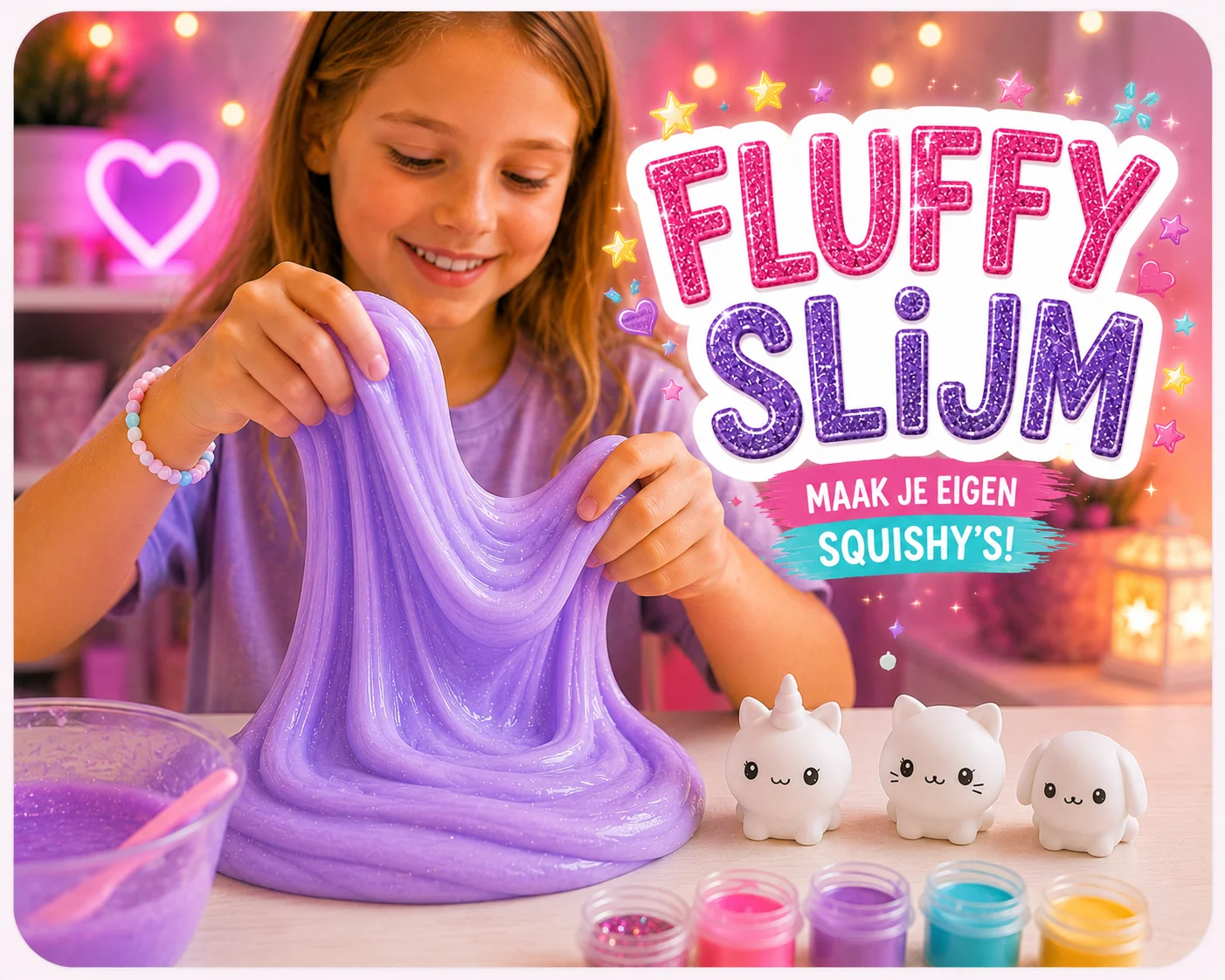 Kinderfeestje Kinderfeestje Fluffyslijm en Squishy